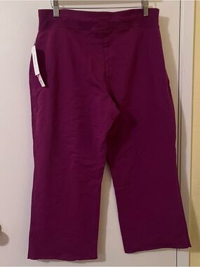 Style & Co. Cropped Wide-Leg Pants in Plum